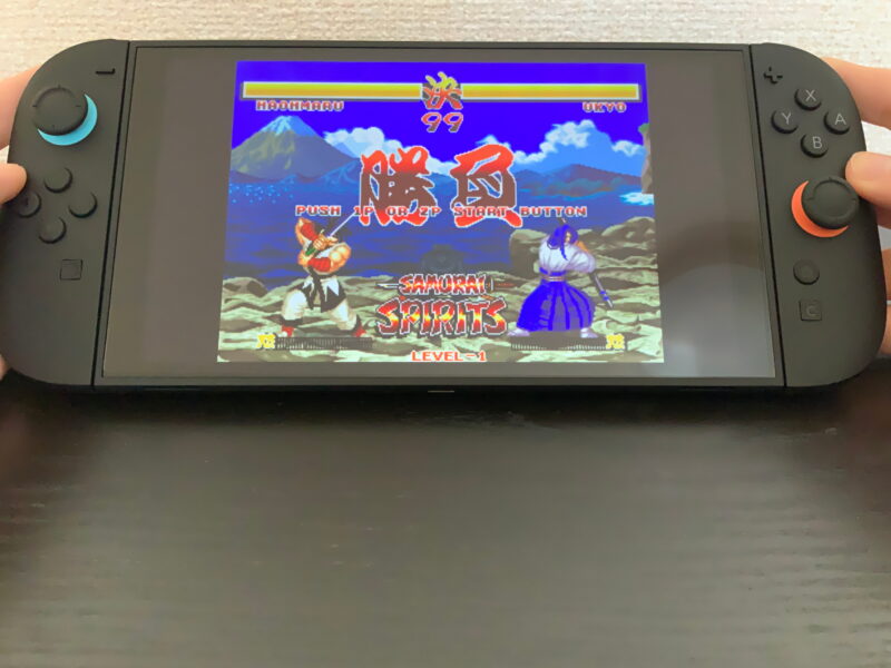Switch版「サムライスピリッツ ネオジオコレクション」ゲーム画面